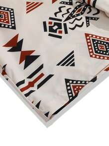 Men's Tie-Dye Flower Retro Print Casual Shorts, Lightweight Summer Fashion Retro Streetwear Beach Pants