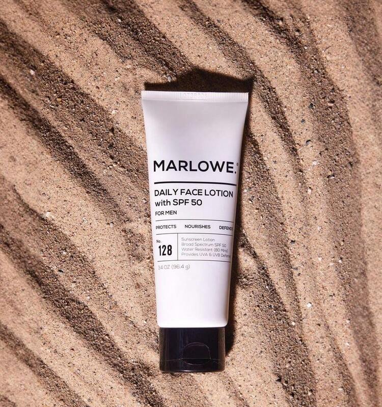 MARLOWE. No. 128 Men's Lotion With Sunscreen SPF 50, 3.4 Oz, Oil-, Lightweight Daily Face Moisturizer Men, Includes Natural Extracts To Hydrate, Nourish & Soothe - Kem dưỡng ẩm cho mặt - Xem 9