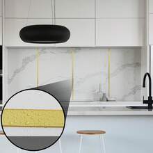 1条3米/5米自粘装饰条，柔性装饰条，适用于防溅瓷砖边缘、墙角、自粘墙面装饰条、D形踢脚线装饰条，柔性材料，适用于墙壁、边缘、框架、门、窗、防溅板等。 - 彩色 - 查看 10