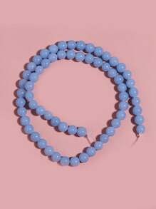 1 Strang leuchtende Steinperlen, leuchten im Dunkeln, blau/grün/gelbe fluoreszierende Kugel-Perlen, lose Abstandshalter-Perlen zum Selbermachen von Schmuck, Armbändern, Halsketten, 6 mm 8 mm