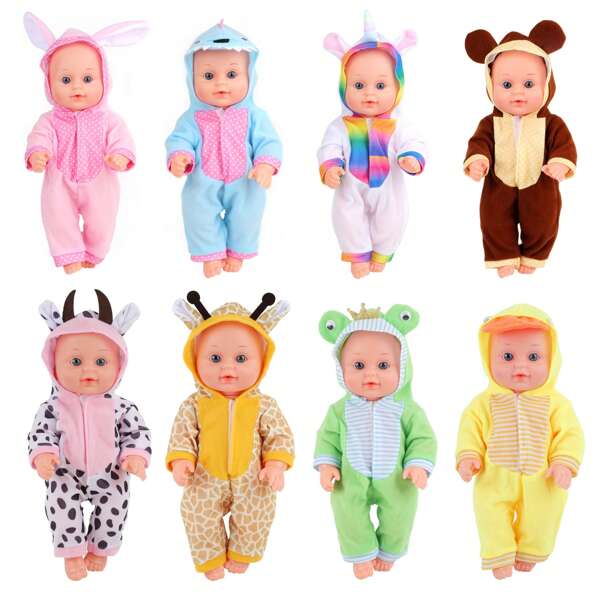 Conjunto de ropa para muñeca de bebé, se ajusta a muñecas de 14 a 18 pulgadas, nuevos accesorios para muñecas, regalo para niños, ropa para muñecas de 18 pulgadas / conjunto de ropa para muñecas de 14 a 16 pulgadas, accesorios de vestir para muñecas, traje de disfraz de muñeca, Halloween, Navidad, regalo de cumpleaños
