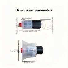 1 件带红色喷嘴的高压泡沫喷雾器 - 耐用塑料，透明，螺丝设计，84.54 盎司容量，符合人体工程学的手柄，非常适合植物护理和清洁，无需电池，花园喷雾器 | 符合人体工程学的手柄 | 喷雾器