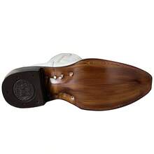 BOTA VAQUERA DE LUJO PARA DAMA EN HORMA PUNTAL  CON CIERRE  * MARCA BDP * - Blanco - Ver 9