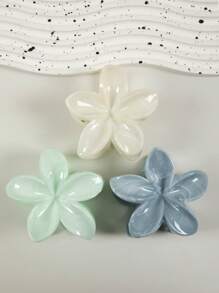1/2pcs Tie Dye Hydrangea Claw Clip Fashion Hair Accessory For Women Accessories