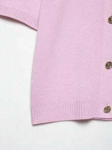 DEEKA New Spring/Summer Women Casual Fashion Minimalist Versatile Short Sleeve Knit Top