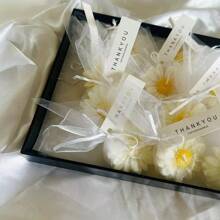 5 Stück Gänseblümchen-förmige Kerzen Set - Hochzeitsgeschenke, Bridal-Shower Deko, duftende Sojakerzenwachs für Raumduft, minimalistisches florales Tischzentrum