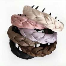 丝缎加厚宽齿梳发带女士，2025新款高端蓬松高冠可翻转头带，女士发带头带，发饰，发箍