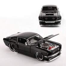 Burago 美途仿真1:24DIY拼装合金1967年野马GT汽车模型儿童玩具车摆件回力车模男孩玩具节日礼物