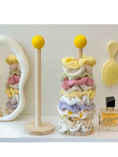 1pc Wooden Bow Holder Organizer, High-Quality Headband, Hair Tie, Ribbon Display Stand, Suitable For Gender Reveal Party, Perfect Gift For Birthday, Wedding, Gathering, Colleagues, Friends, Family, Back To School Season