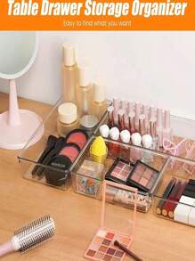 16pcs/Set Transparent Acrylic Drawer Storage Box, 5 Sizes, Independent, Freely Distributable, Multifunctional Desktop Organizer, Transparent Makeup Organizer, Beauty Storage And Organization, Dressing Table Display Rack, Bathroom Accessories, Jewelry Tray, Suitable For Makeup Products, Makeup Tools, Accessory Hair Clips, Office And Study Supplies Pencil Accessories, Home Decoration, Ideal Choice For Beauty Enthusiasts, Teacher And Student Gifts