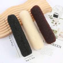 1/3 件甜甜圈发髻制作器、马尾辫固定器、17 厘米 DIY 发泡甜甜圈造型发髻制作器、发型配件、返校、旅行度假必需品、女士发饰