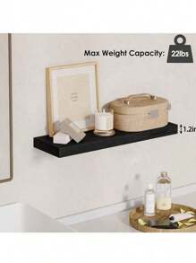 2 Pcs Floating Shelves Wood Wall Mounted Shelf Picture Ledge Display Racks Spice Racks Decorative Wall Shelves For Bedroom Living Room Kitchen Home Office