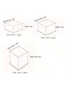 8-Inch Transparent White Dustproof Action Figure Display Gift Box For Birthday Party, Includes 1pcs Approx. 3-Yard Gray Ribbon - White - View 4