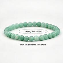 全新复古弹力绳手链女士饰品玉石翡翠手链全新中式配饰适合聚会等高档场合佩戴