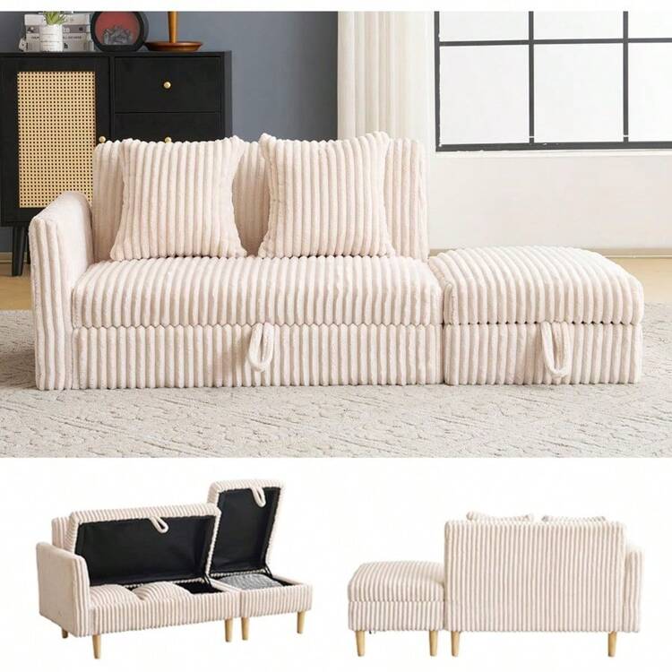 ニトリ】CHIFFON（シフォン）3人掛けソファ 北欧風 札幌市引き取り歓迎