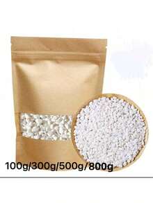 1pc 100g/300g/500g 0.4-0.6cm Ornamental Small Stones For Potted Plants, Natural Pebbles, Aquarium, Flower Pot, Water Plant Decor, Outdoor Garden Decorative Stones, White Pebbles - 0.3-0.6cm/0.12-0.24in - View 1