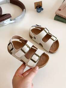 1 Pair Kids' Sandals, Summer New Open-Toe Soft Bottom Beach Toddler Shoes, 2025