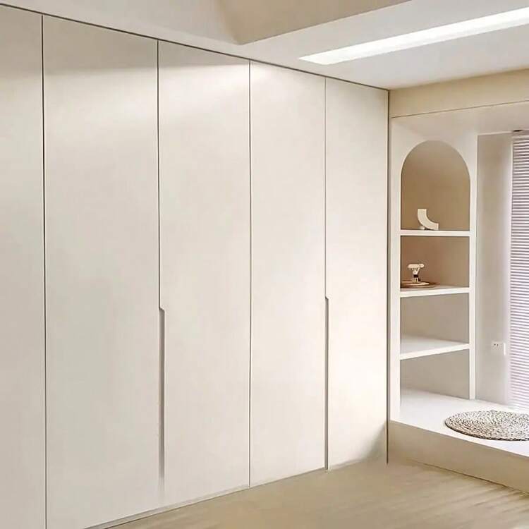 1 Roll Matte Pastel Solid Color Self-Adhesive Wallpaper, Vinyl Material, Suitable For Living Room, Bedroom Accent Wall, Home Decor, Bookshelf, Dining Table, Cabinet, Kitchen Decoration, Can Be Used For Room Decoration, Wall Paper, Room Decor, Wall Decoration - Beige - View 2