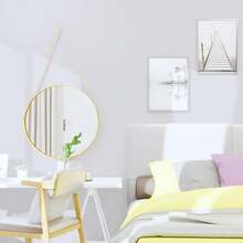 1 Cuộn Giấy Dán Tường Tự Dính Màu Pastel Mờ, Chất Liệu Vinyl, Thích Hợp Cho Phòng Khách, Tường Nhấn Phòng Ngủ, Trang Trí Nhà Cửa, Kệ Sách, Bàn Ăn, Trang Trí Tủ, Cải Tạo Nhà Bếp, Tạo Không Gian Ấm Cúng Cho Ngôi Nhà. - trắng - Xem 3