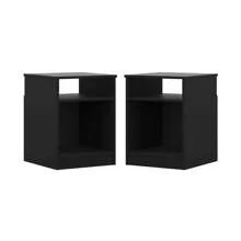 Room Decor  Home Decor  Open Shelf Nightstand, Set Of 2, White