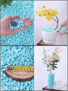 Non Natural Colored Decorative Stones Suitable For Gardens And Homes -0.6-0.9 Cm, Multi-Color Stones (Red, Green, Blue, Yellow, Pink, Mixed Colors) Suitable For Indoor Plants, Outdoor Landscapes, And Holiday Decorations - Perfect For Terraces, Potted Plants, Bathrooms, Aquariums, And Micro Landscapes, Holiday Decorations | Natural Appearance | Beauty, Garden Decorations