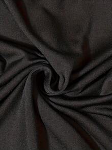 Casual Backside Hollow Design Versatile Short Bodycon Jumpsuit, Flattering Silhouette, New For Summer - Black - View 4