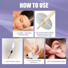 Aromatherapy Ear Candle Gentle Ear Cleaning Care Relaxation Multi-Color Ear Candle Set - 1 - 查看 4