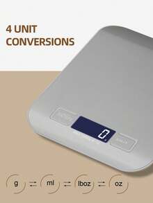 Kitchen Electronic Scale,High Precision Food Scale With Stainless Steel Panel,LCD Display,Food Scale,Italian Handheld Coffee Scale,Baking Tool,Kitchen Accessories. Suitable For Kitchen Baking And Cooking,Weight Loss And Nutritional Diet,Accurate Weighing For Tea.(Battery Not Included)