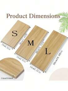 1 Pc Floating Shelves Wood Wall Mounted Shelf Picture Ledge Display Racks Spice Racks Decorative Wall Shelves For Bedroom Living Room Kitchen Home Office