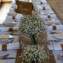 1 Blumenstrauß mit gemischten Blumen wie Schleierkraut, Eukalyptus, Lavendel usw. Natürlicher Pflanzenblumenstrauß, Schleierkraut Blumenstrauß für Braut, Brautjungfer, Blumenmädchen, Hochzeit, Boho-Naturstyling Schleierkraut, für Vase auf dem Tisch, Hochzeit, Brautstrauß, Heim-/Bürodekoration, Partys