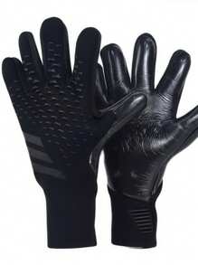 1 par de guantes de portero de fútbol, guantes protectores de dedos para partido de fútbol, antideslizantes, transpirables, suaves y resistentes al desgaste para entrenamiento
