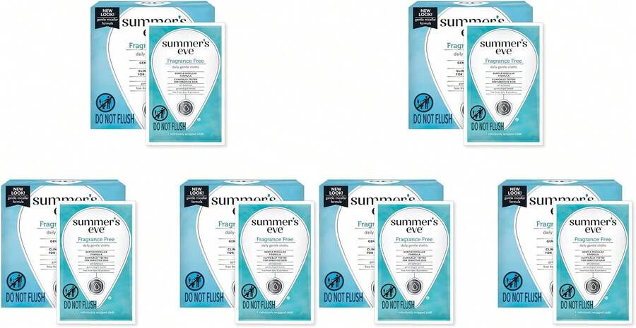 Summer'S Eve, Ultimate Odor Control, Daily Feminine Wipes With Boric Acid, Removes Odor, On-The-Go Body Wipes With PH Balance, 12 Ct - Fragrance Free - 查看 1