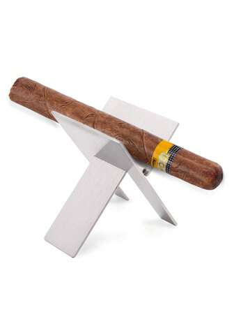 Stainless Steel Cigar Holder Cigar Holder Portable Adjustable Mini Folding Cigar Holder Cigar Tool Accessories