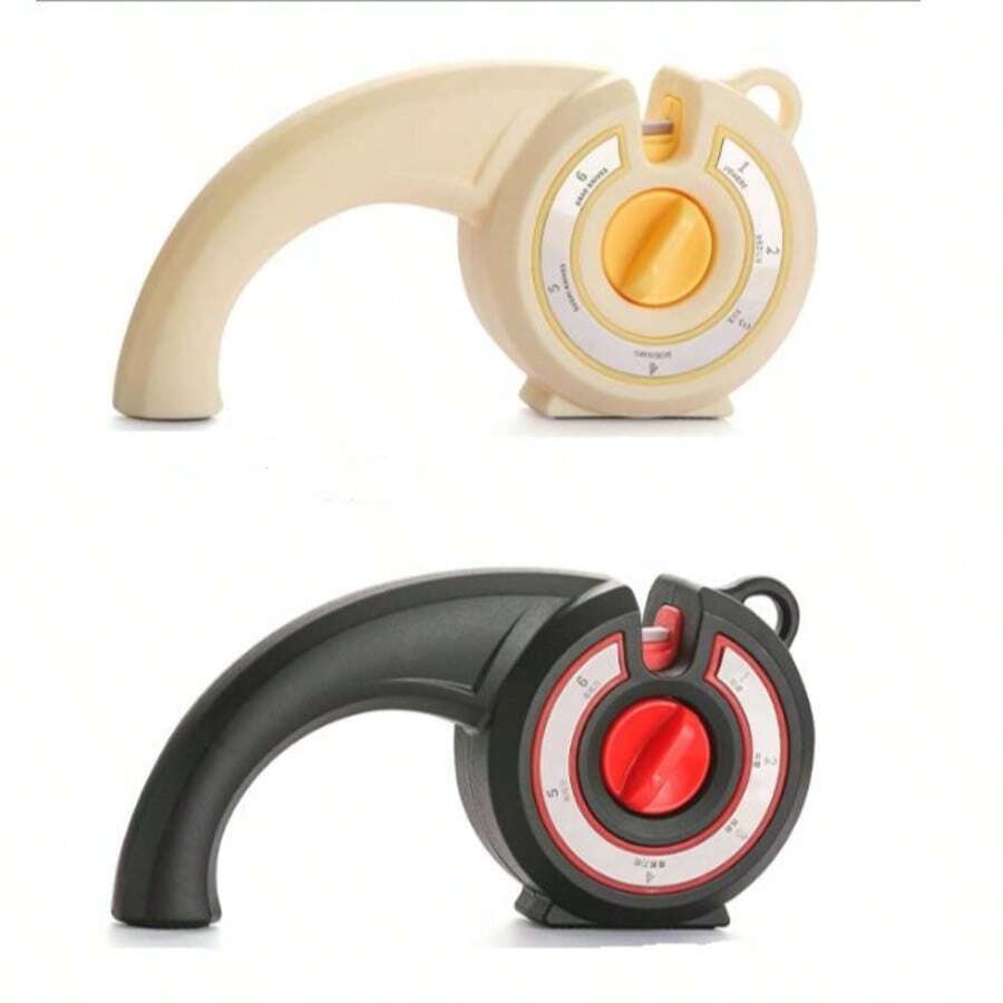 1件/这款六合一多功能快速磨刀器采用可调节设置设计，适用于各种刀具的粗磨、中磨和细磨，包括厨房刀、剪刀、多用途刀、水果刀和其他类型的刀片。 - 彩色 - 查看 1