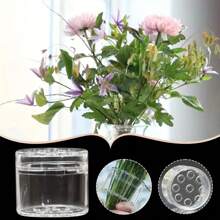 2 pièces Supports floraux en spirale en plastique transparent, accessoires d'art floral robustes pour décorations de centres de table lors de fêtes et mariages