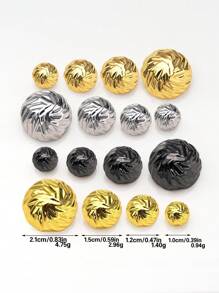 10 Peças/Pacote Botões Vintage de Metal, Design Assimétrico Enrugado, Botões de Decoração de Alta Qualidade para Casacos, Camisas, Suéteres, Ternos Casuais, Uniformes, Suprimentos de Costura DIY