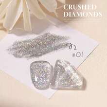 10ml夏季美甲冰透明红白蓝粉色高密度闪光凝胶指甲油2025新款超闪美白流行凝胶美甲沙龙美甲用品 - 彩色 - 查看 5