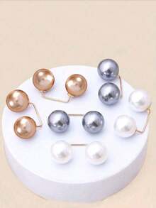 3pcs Adjustable Trousers Length Clips, Non-Damaging Dual Pearl Brooch, Waist & Hem Tighteners