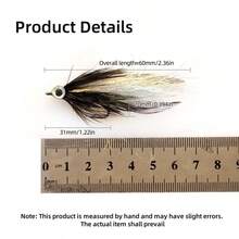 4 Pcs/Set, LY019 Artificial Fishing Lures, Fly Fishing Baits, Bionic Bait, Nymph Bait, Lure Fishing, Dry Fly, Spin Casting Lures, Bionic Design, Attract Fish Bites, Compact Size, Portable, Suitable For Beginner Anglers - Multicolor - View 5