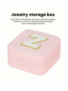 1 pièce Boîte de rangement à bijoux de voyage, cadeau pour femme, mini organiseur à bijoux, support pour colliers et boucles d'oreilles avec miroir, rose, accessoires de voyage essentiels, cadeau pour la fête des mères, pour les vacances à la plage, la collection de salle de bain, la collection de chambre à coucher, cadeau pour la fête des pères