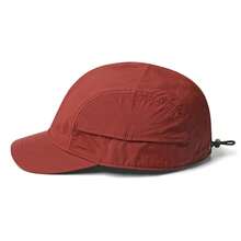 Gorra de béisbol de color sólido de ala corta Ligera de poliéster de secado rápido Cierre de hebilla ajustable Protección solar Ala transpirable - Burdeos - Ver 9