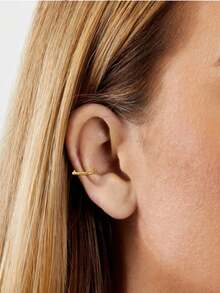 1件装不锈钢假鼻环，心形鼻夹，无需穿孔，摇滚/嘻哈风格男女通用身体饰品