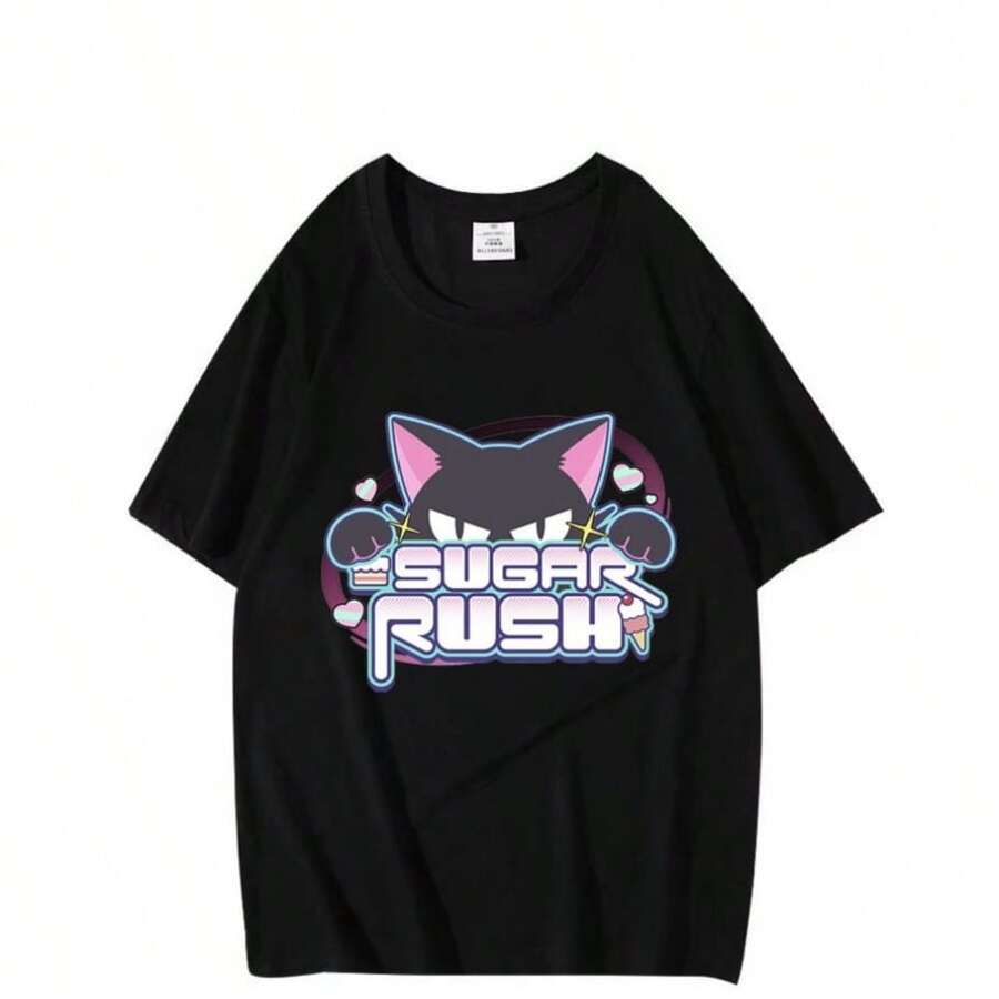 BREATHABLE COOL SUMMER Japanese Style Dragon Raccoon Print T Shirt Harajuku Retro High Quality Short SLEEs Ve Oversized Men Women Classic T-ShirtsFashion - 黑色 - 查看 1