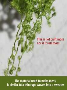 71 ml Musgo artificial falso, paisaje micro DIY con musgo realista, decoración de plantas verdes para macetas, alféizar de ventana y diseño de paisaje - Verde - Ver 2