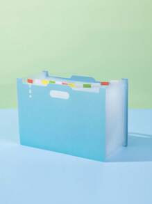Pasta Sanfona com 13 Bolsos, Organizador de Documentos Vertical, Suporte para Provas de Estudante, Pasta de Arquivo Tamanho A4 de Grande Capacidade, Armazenamento de Escritório de Mesa, De Volta às Aulas, Material Escolar