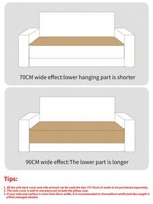 1pc Waterproof Corn Velvet Sofa Cover For 1/2/3/4-Seater Sofa, Including Armrest And Backrest Covers, All Seasons - White - View 4