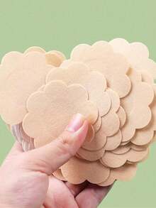 10/20/40pcs (Round Or Floral) Invisible Adhesive Bra Pasties - Ultra-Thin Non-Woven Breathable Chest Stickers For Women - Disposable Nipple Covers With Ultra-Comfortable Fit And Easy Removal Boy Valentine Heart Women's Valentine