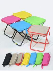 1 Peça de Estojo de Caneta Dobrável, Banquinho Pequeno, Banquinho Dobrável, Bolsa de Palma Dobrável, Cadeira Dobrável, Cadeira de Camping Dobrável Ultra Portátil, Cadeira de Pesca, Cadeira de Carro Portátil para Praia e Férias, Cadeira de Oxford Impermeável de Dobra Rápida, Um Essencial para Viagens