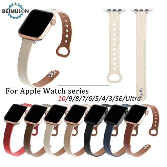 BEIMUSON Thin Bands For Apple Watch Band 38mm 40mm 41mm 42mm 44mm 45mm 46mm 49mm For Women, Slim Wristbands For Women For Apple Watch Series 11 10 9 8 7 6 5 4 3 SE Ultra