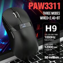 FREEWOLF Attack Shark X11 59g Ultra-Light Wireless Gaming Mouse, With Magnetic RGB Charging Base, Bluetooth/2.4G Wireless/Wired Connection, 22000 DPI, 5 Programmable Buttons, Suitable For PC/Laptop - 彩色 - 查看 15
